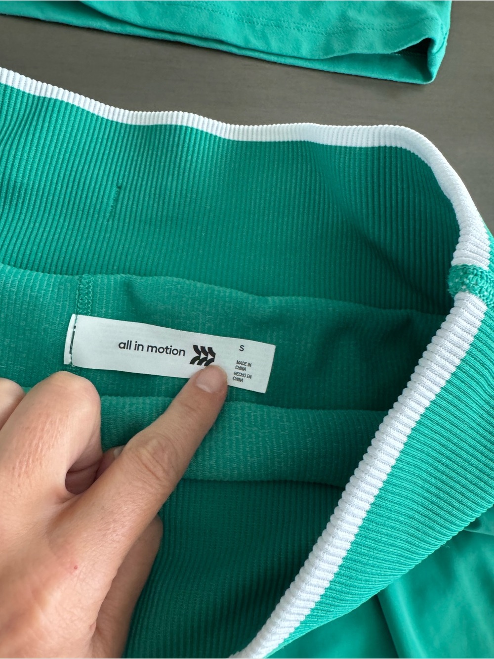 all in motion Teal and White Two-Piece Mini Skirt Set - Picture 2 of 5
